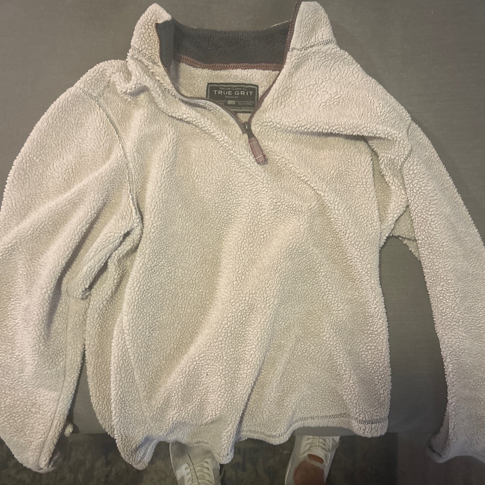 True Grit sherpa 1/4 zip size L